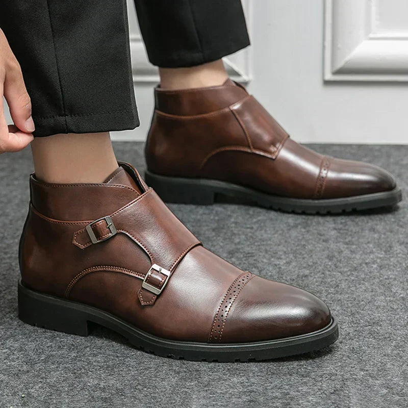 Double Monk Strap Boots