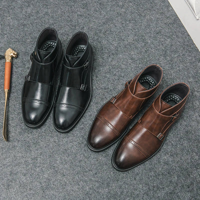 Double Monk Strap Boots