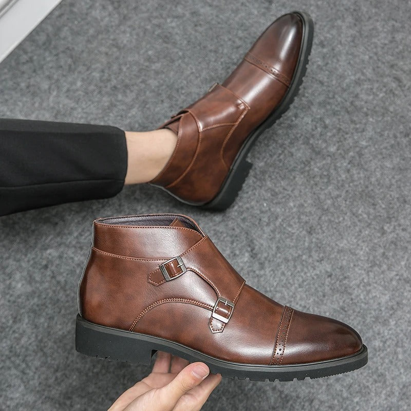 Double Monk Strap Boots