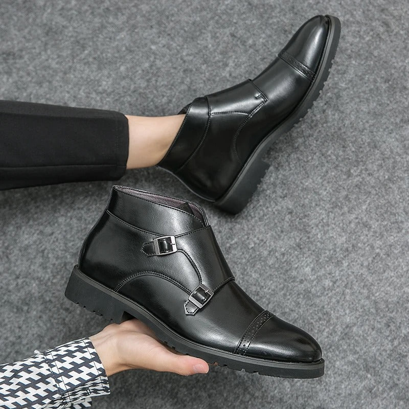 Double Monk Strap Boots